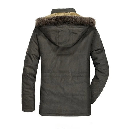 Long Parka Homme Hiver — Col Fourrure, Capuche Amovible, Multi-Poches | M à 7XL (Taille Asiatique) - BLACKBEARD OUTDOOR INDUSTRIES
