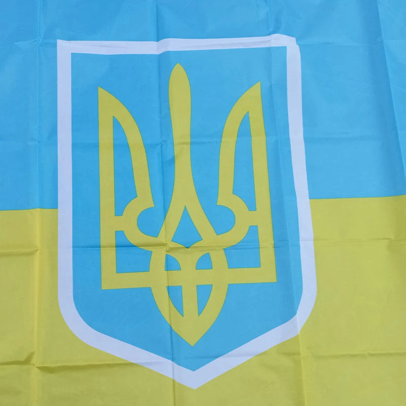 Drapeau Présidentiel Ukrainien – 90x150 cm – Bannière de l'Ukraine – Décoration Intérieure – 100% Polyester BLACKBEARD OUTDOOR INDUSTRIES