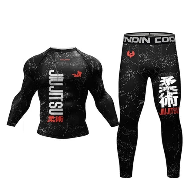 Ensemble de Rashguard Jiu Jitsu MMA pour Hommes BLACKBEARD OUTDOOR INDUSTRIES