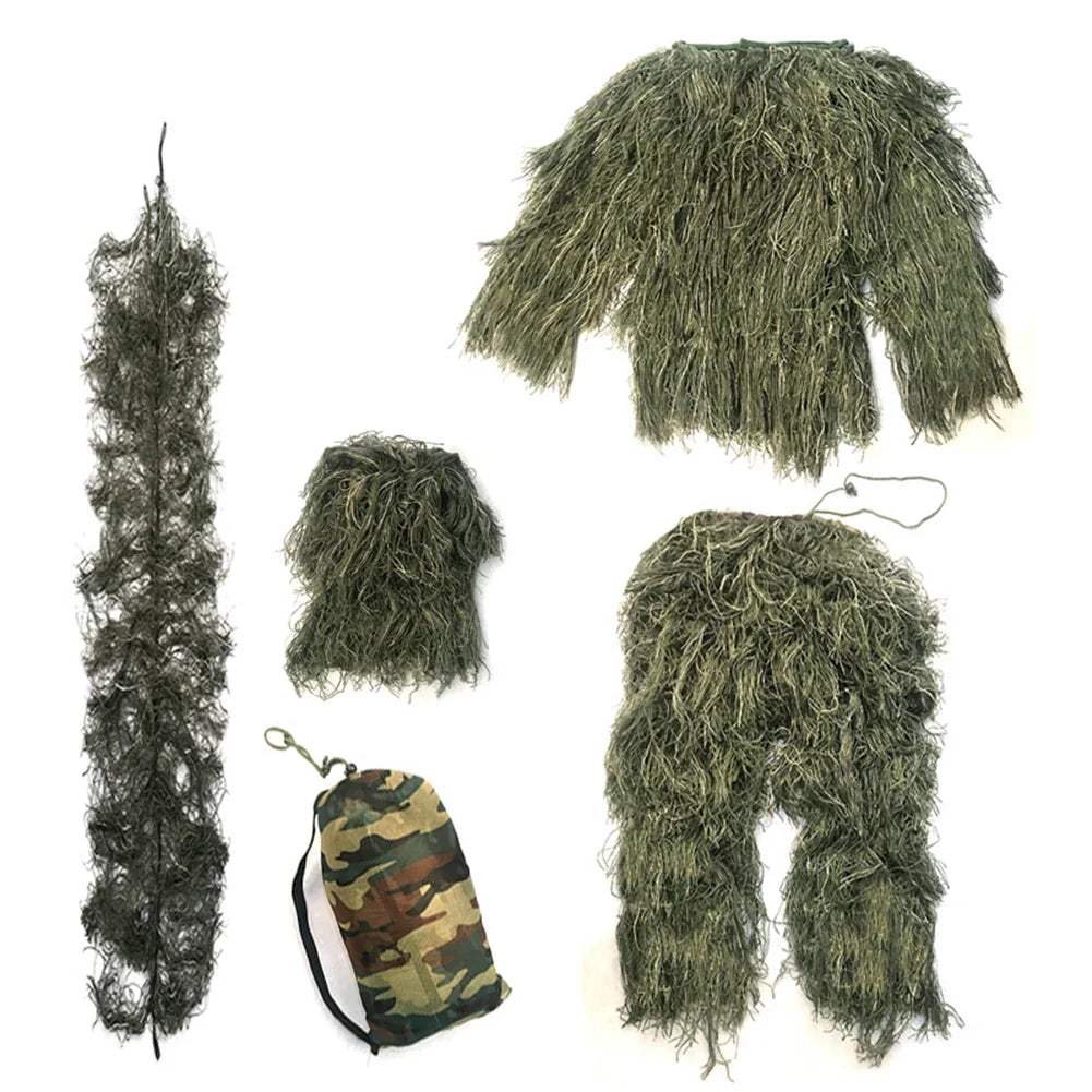 Ensemble Camouflage Ghillie 5 Pièces – Costume Tactique Multifonction - BLACKBEARD OUTDOOR INDUSTRIES