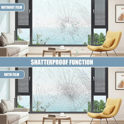 Film de Sécurité Transparent pour Fenêtres - Protection Verre Anti-Explosion, Anti-Bris, 1.52m x 30m BLACKBEARD OUTDOOR INDUSTRIES