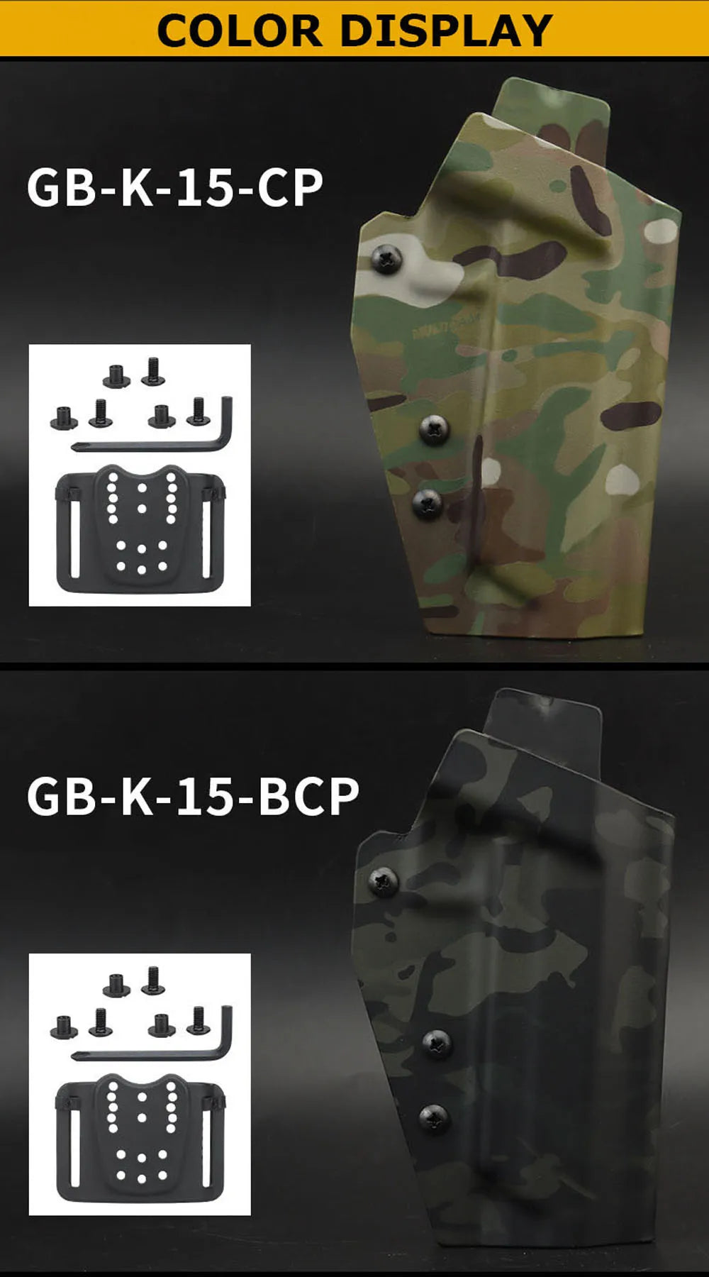 Holster Tactique kydex pour Pistolet –  Compatible TTI 2011 COMBAT MASTER – - BLACKBEARD OUTDOOR INDUSTRIES