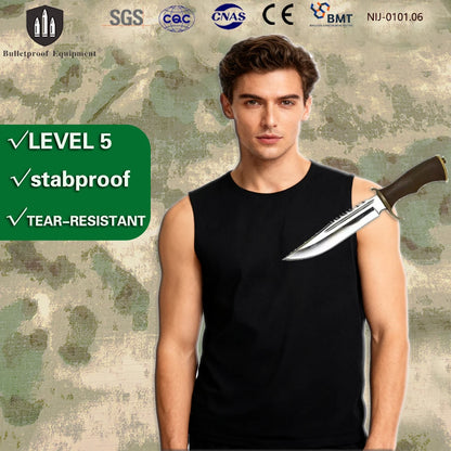 Gilet Anti-Couteau Discret Niveau 5 Léger et Respirant