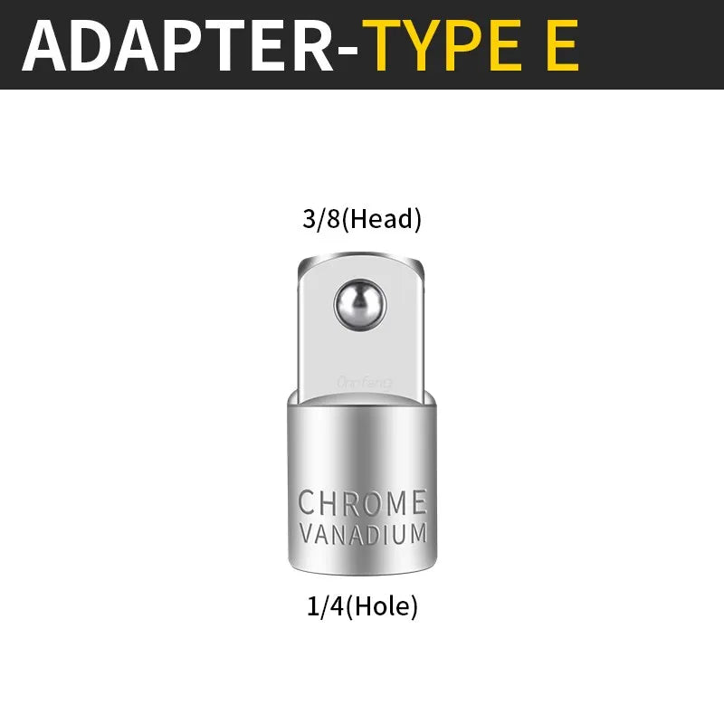 Onnfang Adaptateur Douille Cliquet – 1/2", 3/8", 1/4" CR-V Chrome Vanadium – Outils de Réparation Auto, Vélo, Maison, Garage - BLACKBEARD OUTDOOR INDUSTRIES