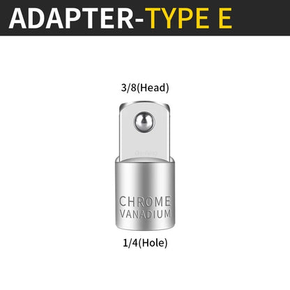 Onnfang Adaptateur Douille Cliquet – 1/2", 3/8", 1/4" CR-V Chrome Vanadium – Outils de Réparation Auto, Vélo, Maison, Garage - BLACKBEARD OUTDOOR INDUSTRIES