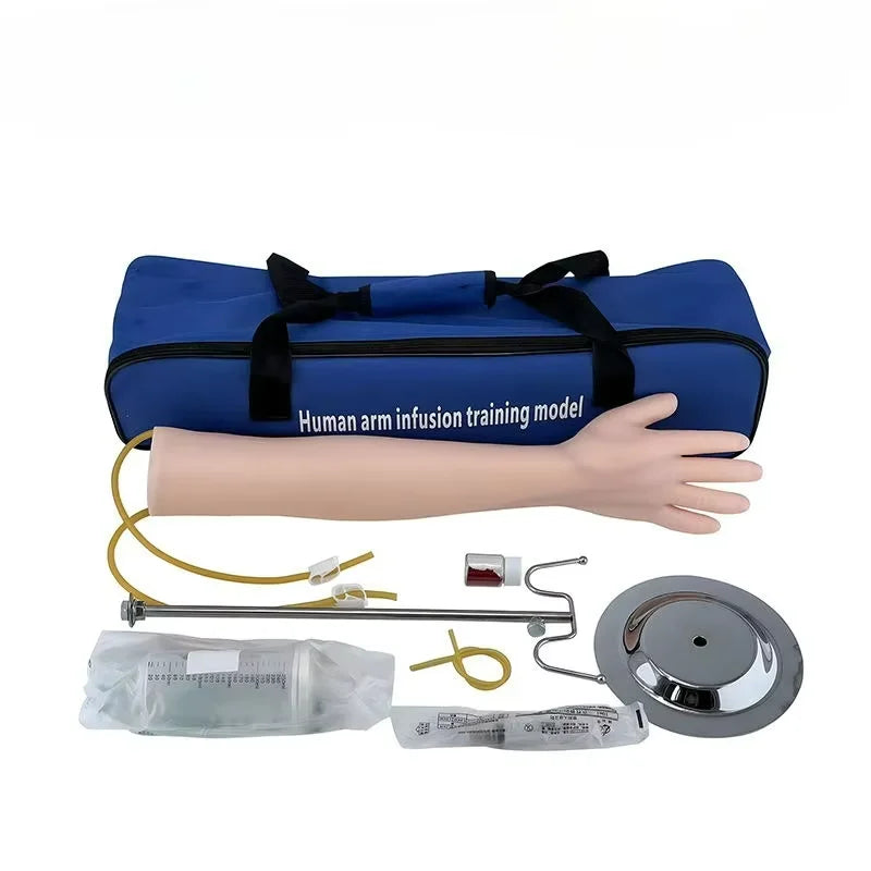 Bras d'Entraînement à la Ponction Veineuse – Kit Complet avec Support de Perfusion