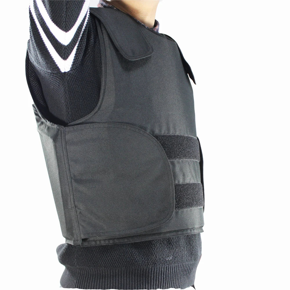 Gilet Pare-Balles Tactique NIJ IIIA — Protection Balistique Niveau 3A, Noir, Tailles S à XL