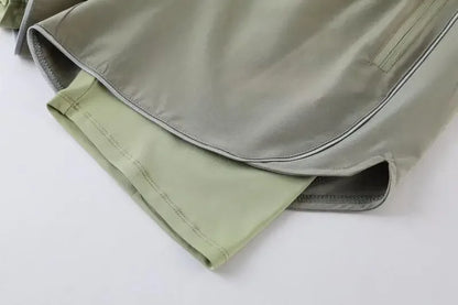 Shorts de Sport Femme 2-en-1 Taille Haute - Séchage rapide • Poche zippée • Confort anti-exposition - BLACKBEARD OUTDOOR INDUSTRIES