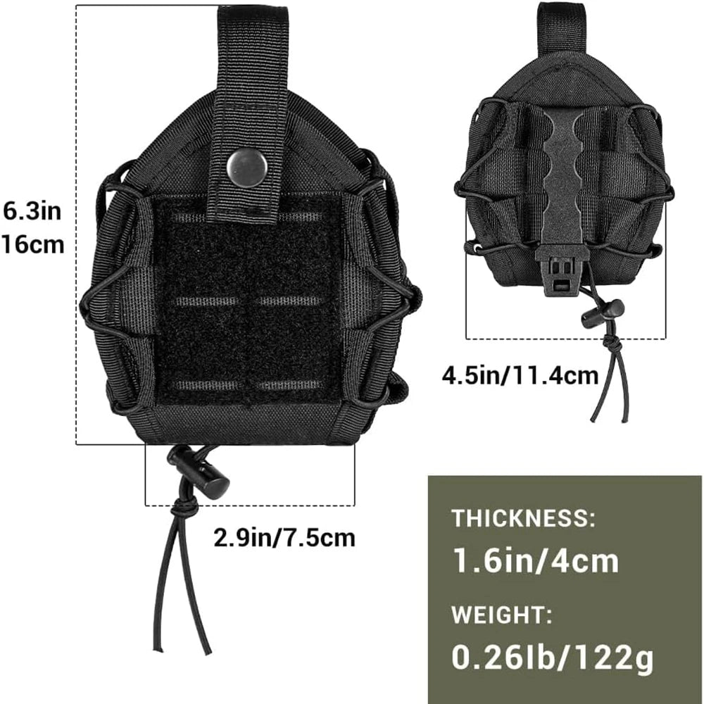 Porte-menottes ouvert MOLLE et ceinture en nylon renforcé