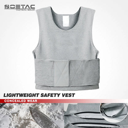 Housse de Gilet Pare-Balles Ultra Discrète - Ajustable, Coton Stretch