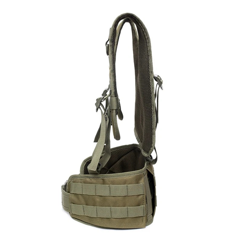 Harnais Tactique MOLLE avec Ceinture Détachable – Harnais de Combat Airsoft, Équipement Militaire, Entraînement et Chasse Outdoor BLACKBEARD OUTDOOR INDUSTRIES