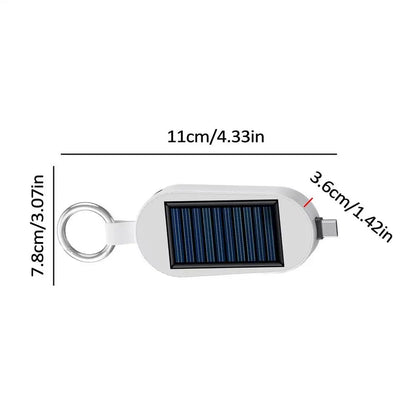 Mini Chargeur Solaire Portable 3000mAh Porte-Clés – Power Bank Sans Fil Compact - BLACKBEARD OUTDOOR INDUSTRIES
