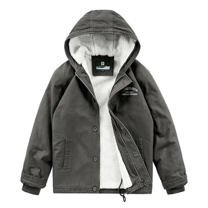 Parka Homme Hiver À Capuche — Rembourré Coton, Doublure Polaire, Coupe Ample | M à 4XL - BLACKBEARD OUTDOOR INDUSTRIES