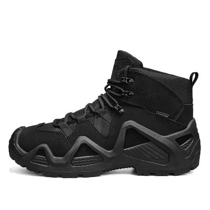 Bottines Tactiques Militaires Homme WANUX – Montantes Cheville, Style Army Désert, Semelle Caoutchouc, 39-46