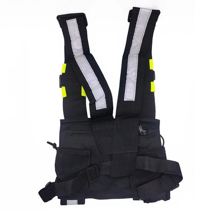 Holster Radio Tactique Épaule – Harnais Poitrine Walkie Talkie | Nylon Militaire