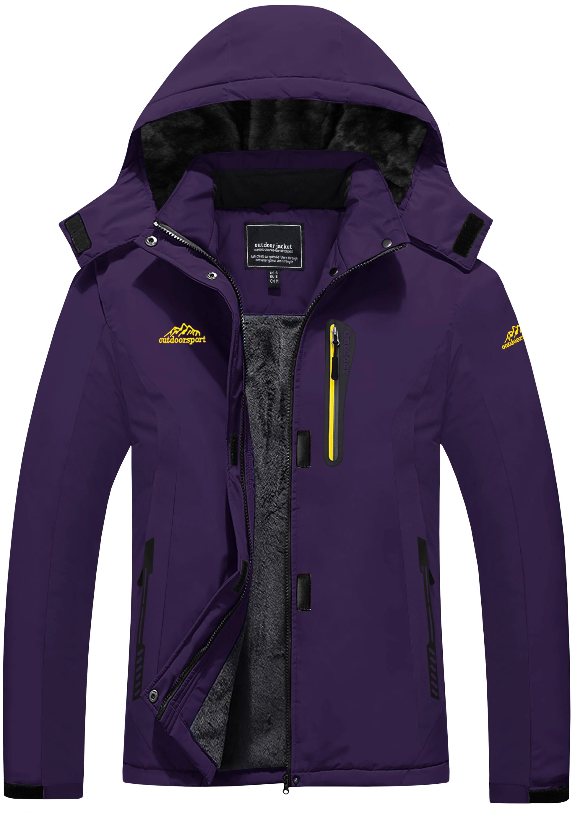 Veste Polaire Épaisse Femme – Imperméable, Capuche Amovible & Multi-Poches - BLACKBEARD OUTDOOR INDUSTRIES