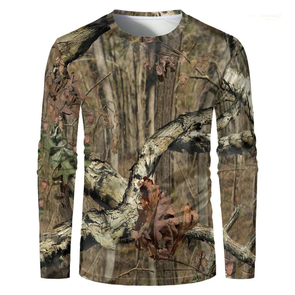 T-Shirt Camouflage Homme Manches Longues – Séchage Rapide, Pêche Chasse Randonnée | S-5XL - BLACKBEARD OUTDOOR INDUSTRIES