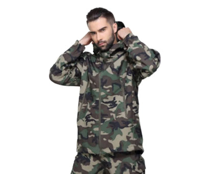 Veste tactique softshell femme à capuche, doublée polaire, camouflage ou unie