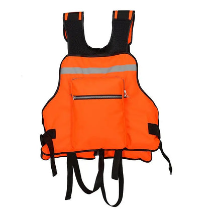 Gilet de pêche multi-poches réglable en polyester