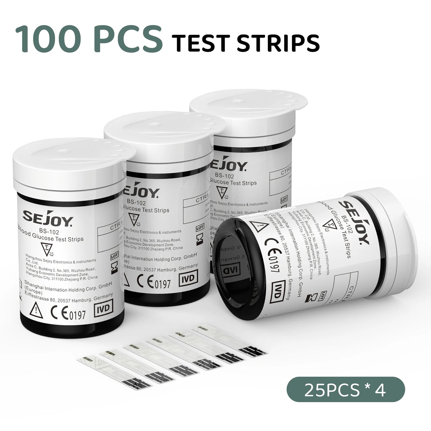 Glucomètre Sejoy – Kit Complet Diabète avec 50 Bandelettes & Lancettes