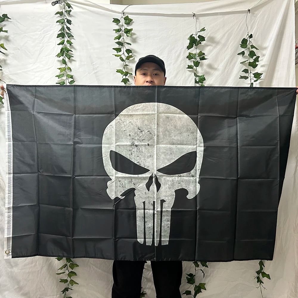 Drapeau Punisher - Taille 90x150 cm BLACKBEARD OUTDOOR INDUSTRIES