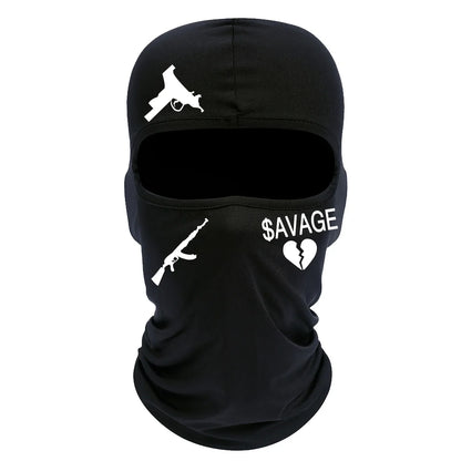 Cagoule balaclava à motifs urbains streetwear