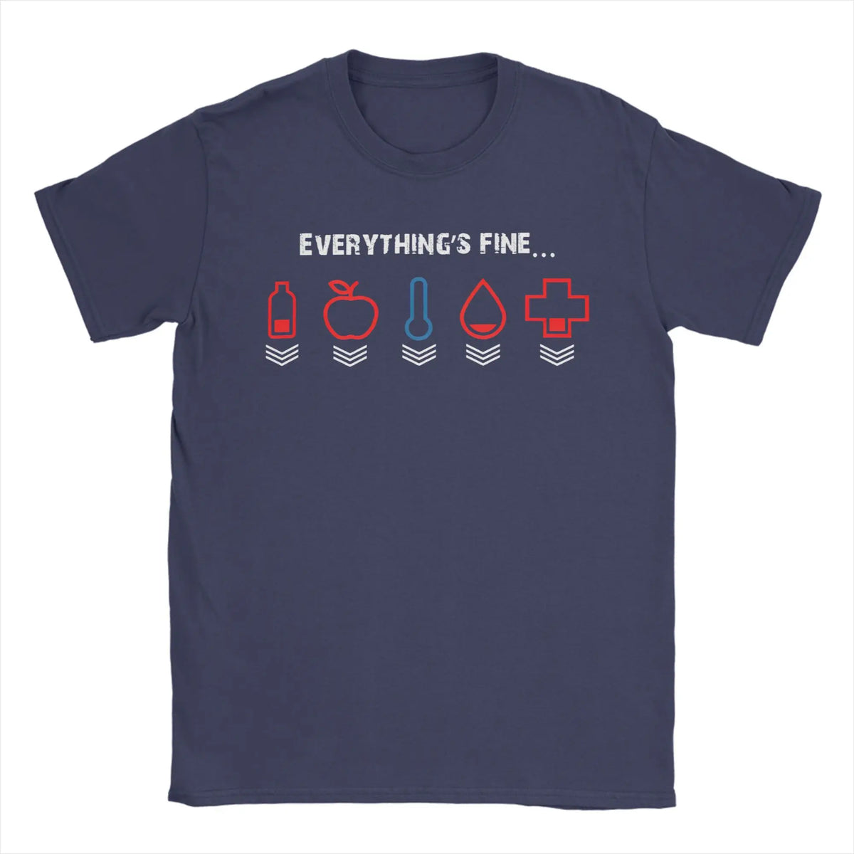 T-shirt DayZ « I'm Fine, Everything's Fine » – 100% Coton, Manches Courtes, Homme
