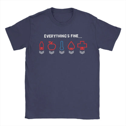 T-shirt DayZ « I'm Fine, Everything's Fine » – 100% Coton, Manches Courtes, Homme