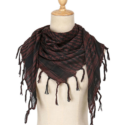Shemagh Keffiyeh Tactique Désert – Écharpe Tête & Cou Unisexe 98x98 cm Polyester