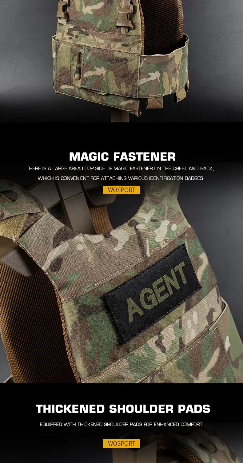 Gilet Tactique FCPC Minimaliste Multi-Mission – Fabrication en Cordura, Léger et Polyvalent, Veste de Chasse - BLACKBEARD OUTDOOR INDUSTRIES