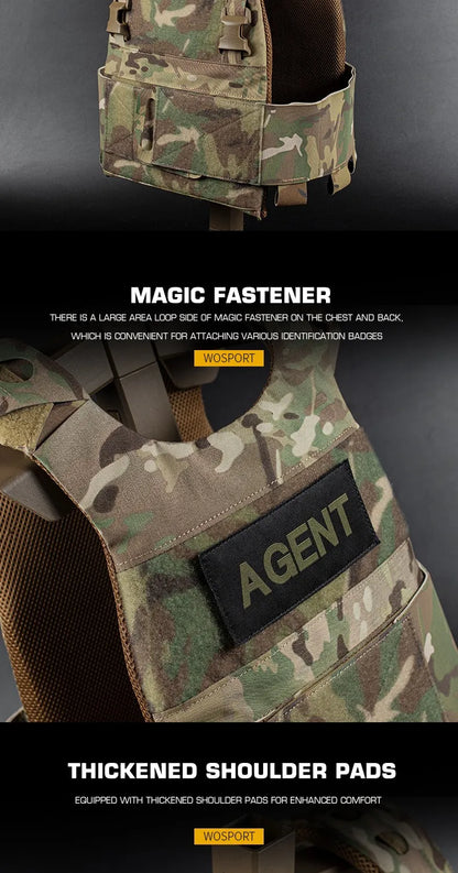 Gilet Tactique FCPC Minimaliste Multi-Mission – Fabrication en Cordura, Léger et Polyvalent, Veste de Chasse - BLACKBEARD OUTDOOR INDUSTRIES