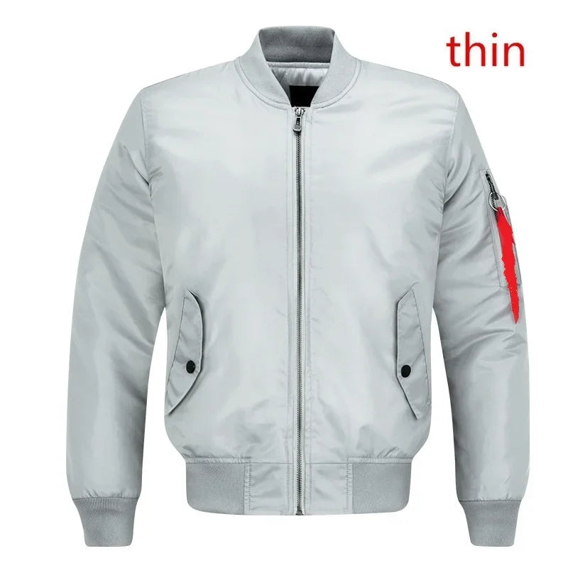 Veste Bomb MA1 Pilote Homme 2023 – Veste Baseball Épaissie Automne-Hiver, Coupe Casual et Militaire - BLACKBEARD OUTDOOR INDUSTRIES