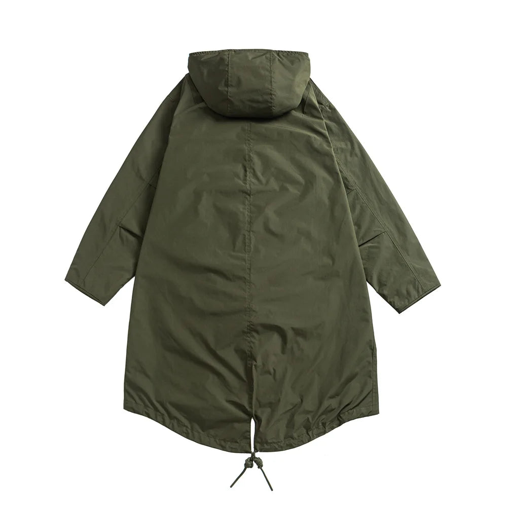 Parka militaire M51 queue de poisson, style M65, mixte, noir ou kaki