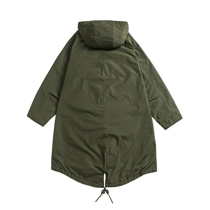 Parka militaire M51 queue de poisson, style M65, mixte, noir ou kaki