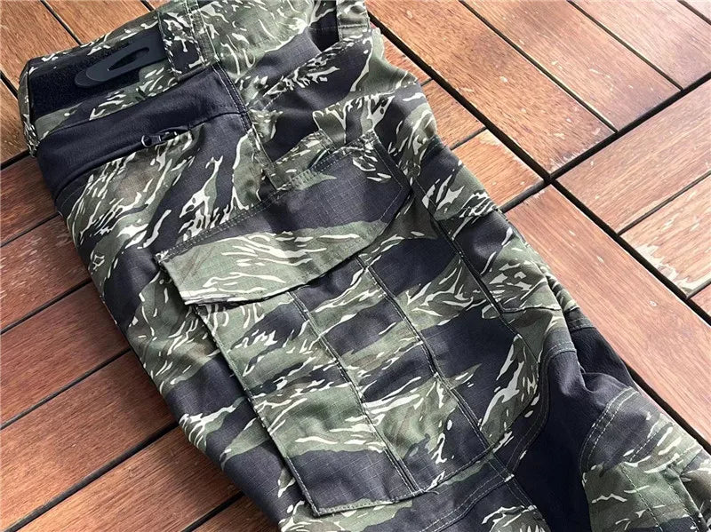 Ensemble Tactique Tom Jungle Tiger GEN3 - Vêtements de Combat Outdoor Résistants aux Déchirures, Pantalons G3 + Veste GEN3, Durable et Confortable BLACKBEARD OUTDOOR INDUSTRIES