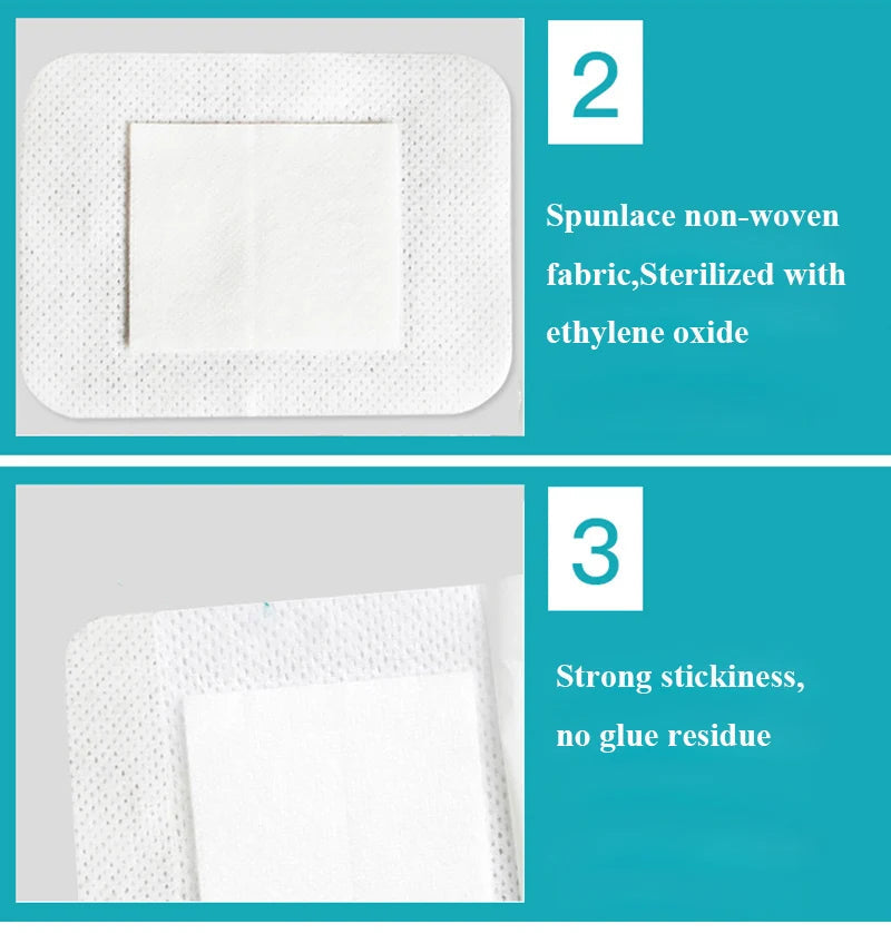 40Pcs Pansements Médicaux Respirants Adhésifs – Bandages pour Soins de Plaies Chirurgicales et Urgences BLACKBEARD OUTDOOR INDUSTRIES