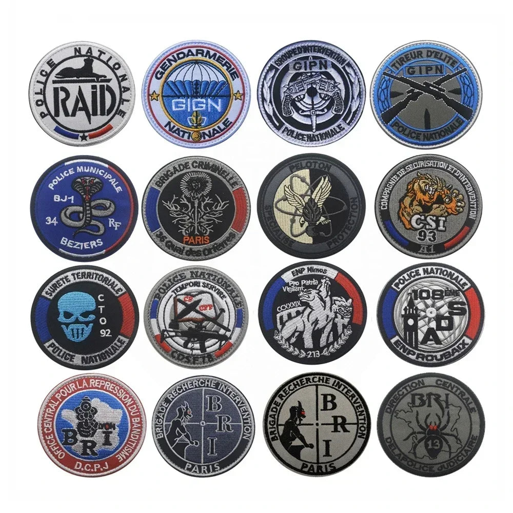 Patch Écusson Brodé GIGN GIPN BRI – Patch Tactique Militaire France  – Pochettes à Attacher pour Vêtements et Sacs - BLACKBEARD OUTDOOR INDUSTRIES