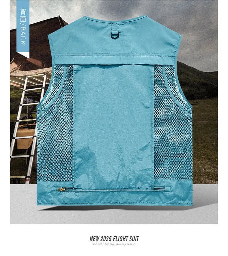 Gilet Tactique Homme Été – 14 Poches, Mesh Respirant - BLACKBEARD OUTDOOR INDUSTRIES