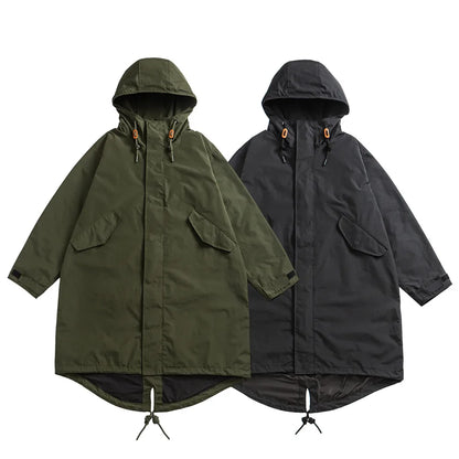 Parka militaire M51 queue de poisson, style M65, mixte, noir ou kaki