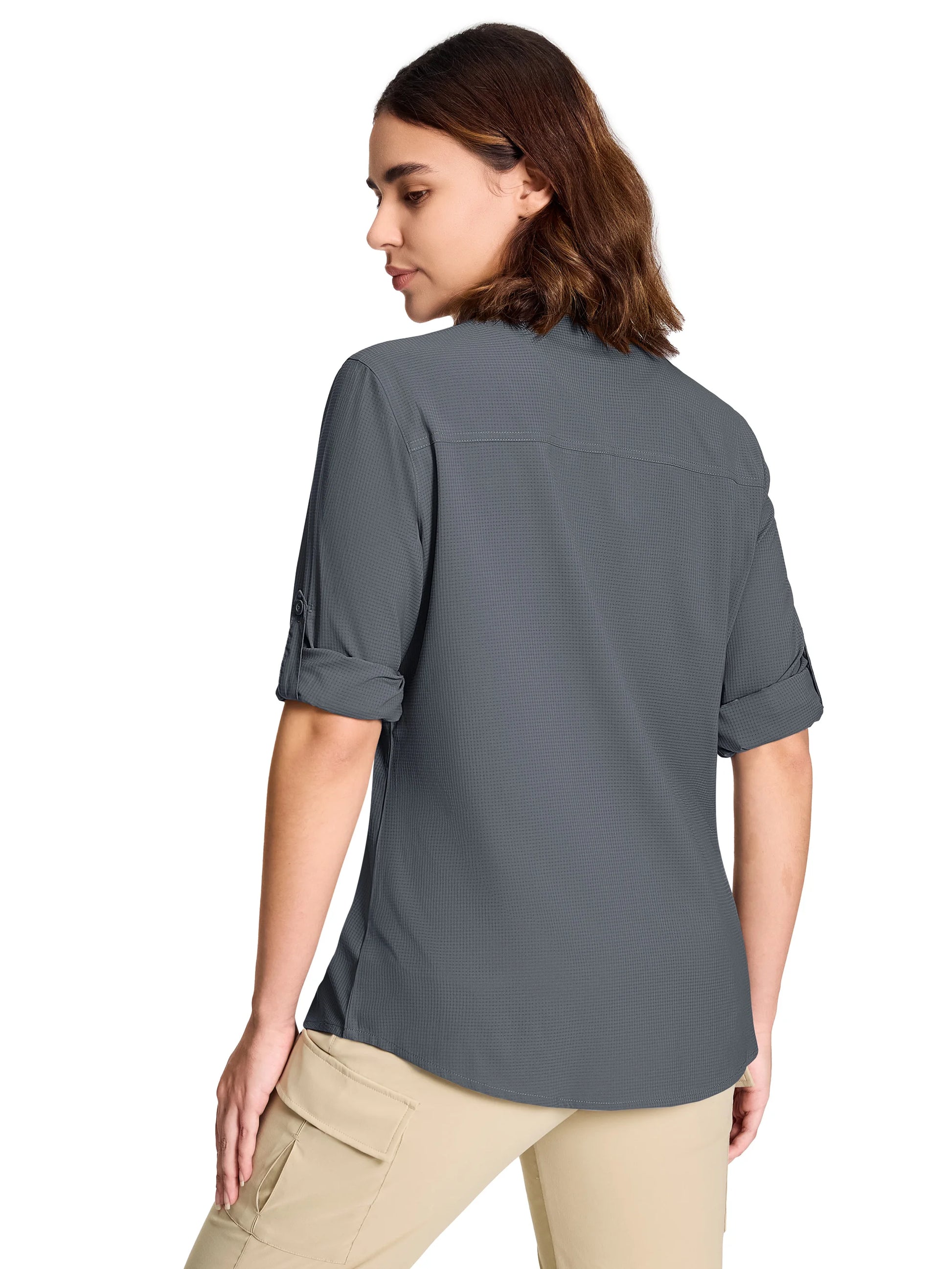 Chemise Femme de Randonnée KEFITEVD – Séchage Rapide, Respirante & Anti-UV – Manches Longues Modulables - BLACKBEARD OUTDOOR INDUSTRIES