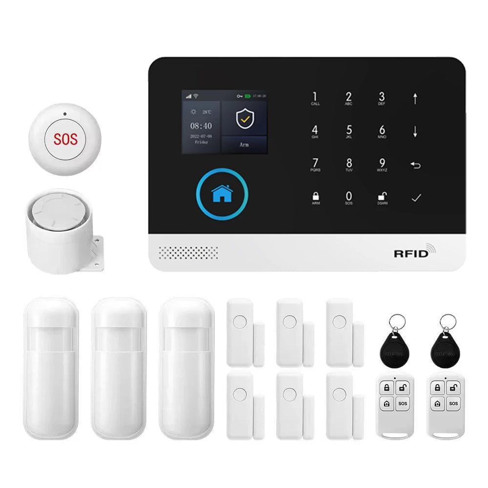 Kit Alarme Connectée WiFi 4G PGST — Détecteur Mouvement, Capteur Porte, Application Tuya - BLACKBEARD OUTDOOR INDUSTRIES