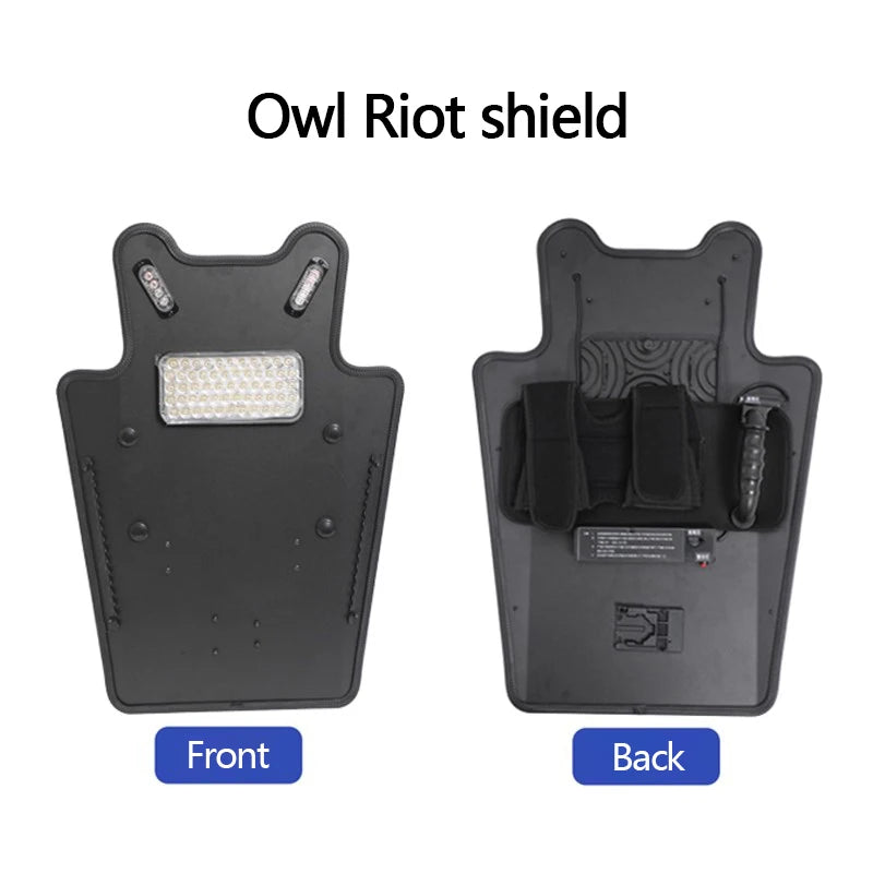 Bouclier Tactique Aluminium — Anti-Agression, Lumière Stroboscopique, Léger - BLACKBEARD OUTDOOR INDUSTRIES