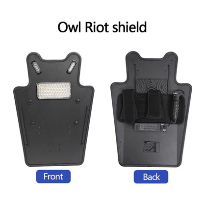 Bouclier Tactique Aluminium — Anti-Agression, Lumière Stroboscopique, Léger - BLACKBEARD OUTDOOR INDUSTRIES
