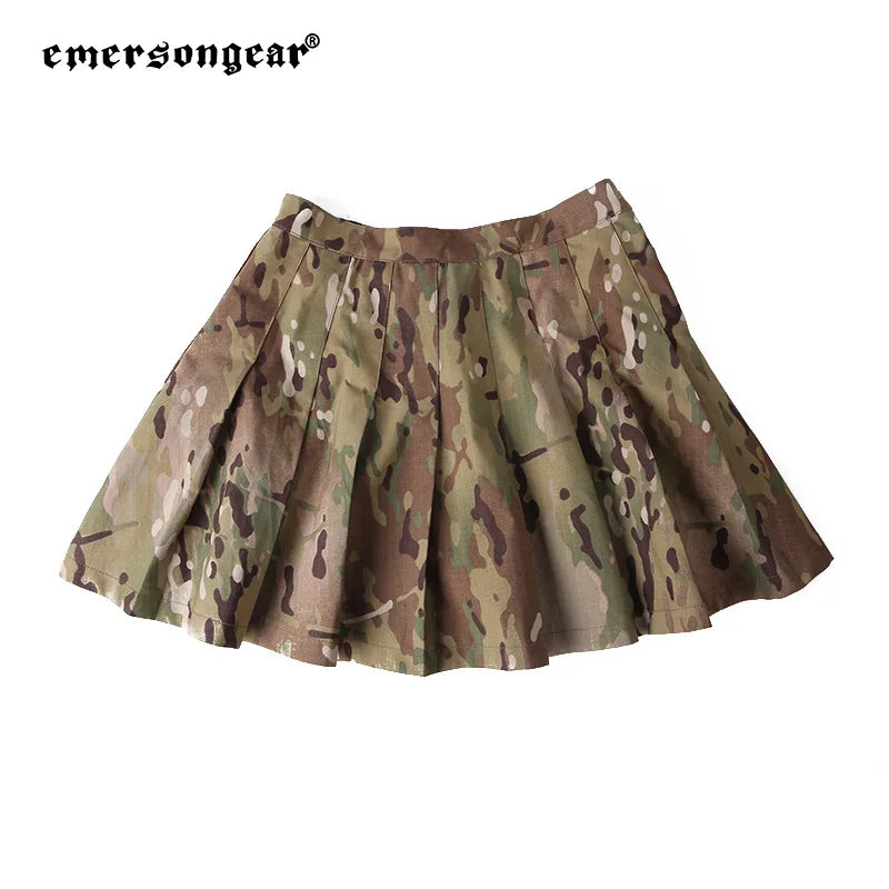 Jupe Tactique Plissée Femme Camouflage Multicam – Emersongear EMS9391, Taille Haute - BLACKBEARD OUTDOOR INDUSTRIES