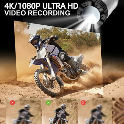 Caméra Sport 4K WiFi Luxuglow – Étanche IP66, Grand Angle 120°, Stabilisation Vidéo Ma boutique