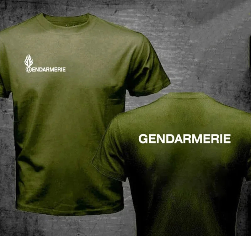 T-Shirt Gendarmerie Française PSIG Homme – Coton, Manches Courtes, Col Rond - BLACKBEARD OUTDOOR INDUSTRIES