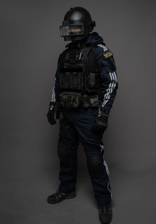 Uniforme Tactique Instructeur avec Bandes Réfléchissantes – Bleu marine - BLACKBEARD OUTDOOR INDUSTRIES