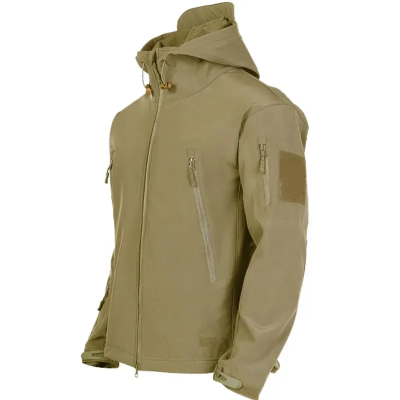 Veste Tactique Homme Softshell Techwear Coupe-Vent | Imperméable | Respirante | Polaire Intérieure | Capuche | 4 Saisons - BLACKBEARD OUTDOOR INDUSTRIES