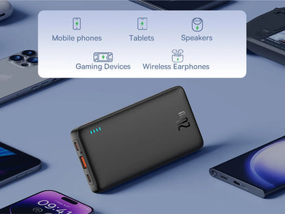 Baseus Airpow Power Bank 10000mAh / 20000mAh – Charge Rapide 20W avec Câbles Intégrés - BLACKBEARD OUTDOOR INDUSTRIES