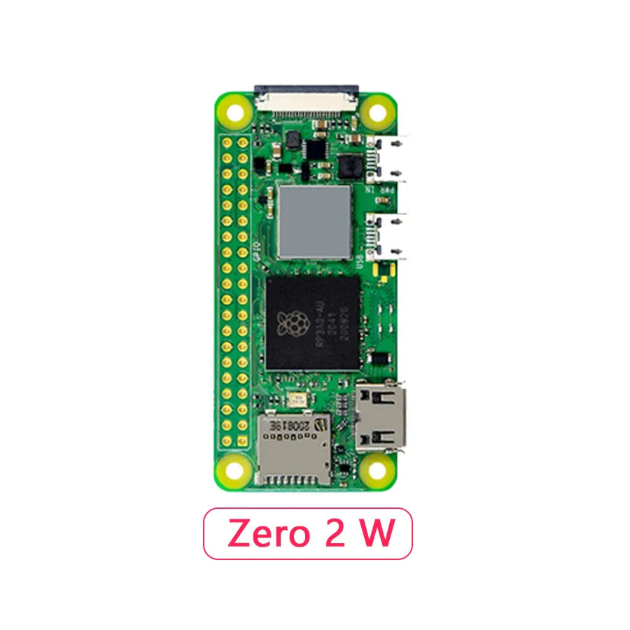 Carte Raspberry Pi Zero Officielle – Zero / Zero W / Zero 2 W / Zero-Solder / Zero W-Solder avec Header Soudé – 512 Mo RAM – Puce Broadcom Ma boutique